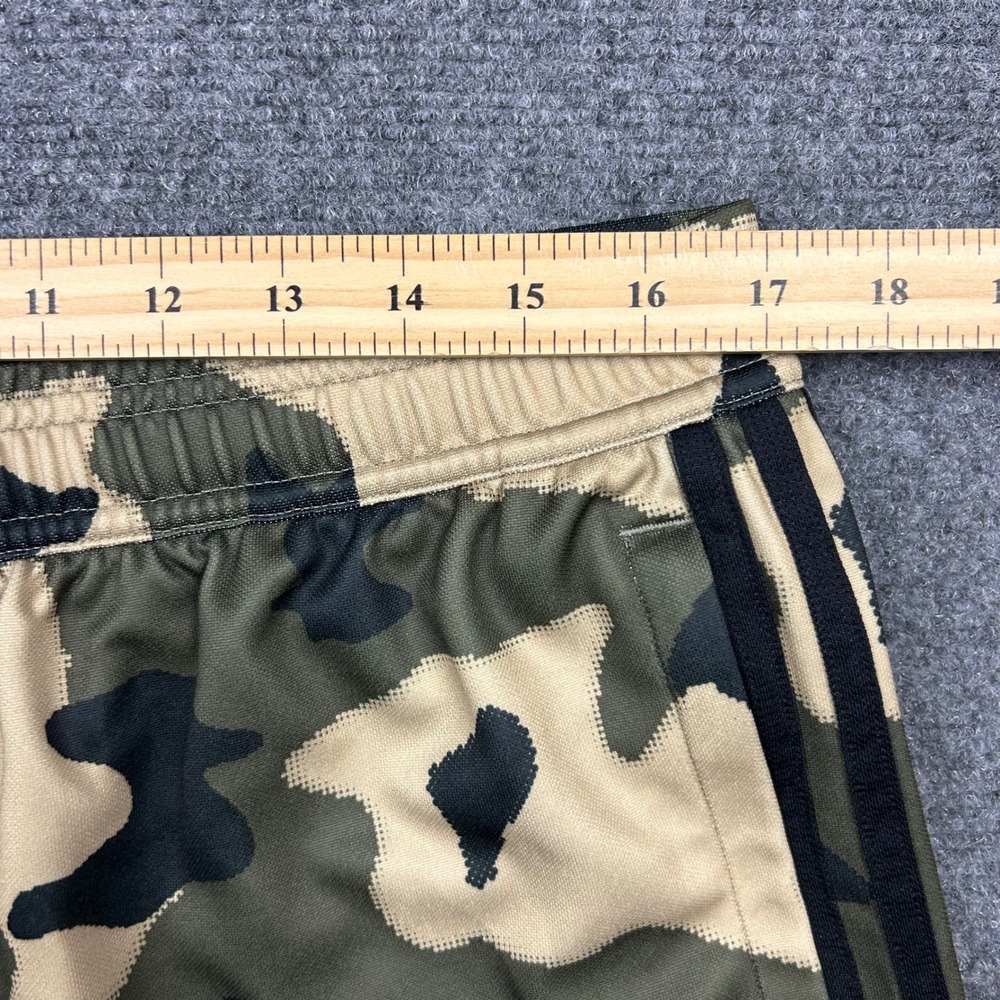 Adidas Track Pants Mens XL Green Camo Aeroready Joggers Ankle Zip 3-Stripe - Picture 9 of 13